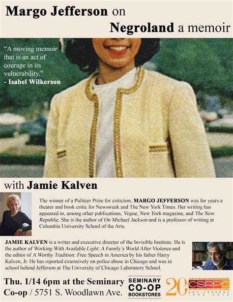 Margo Jefferson on “Negroland: A Memoir” with Jamie Kalven | January 14 ...