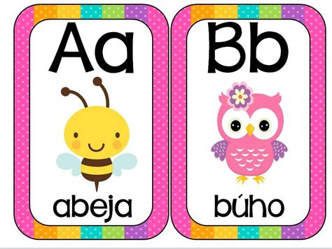 Abecedario para imprimir, Tarjetas del alfabeto, Abecedario para niños