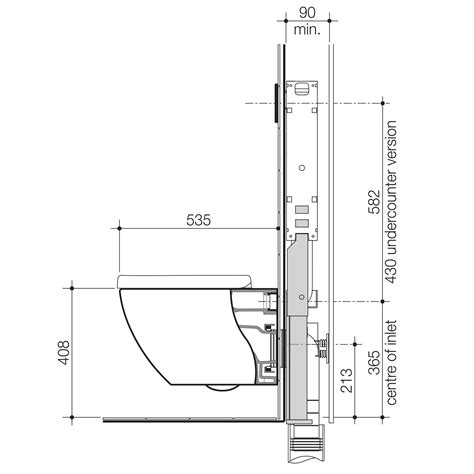 Caroma WELS 4 Star 3-4.5L/Min White Invisi Series II® Urbane Wall Hung ...