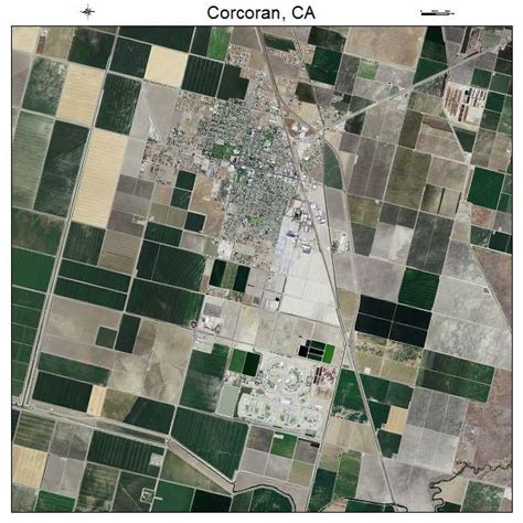 Aerial Photography Map of Corcoran, CA California