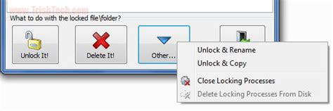 LockHunter : Delete Locked Files in Windows