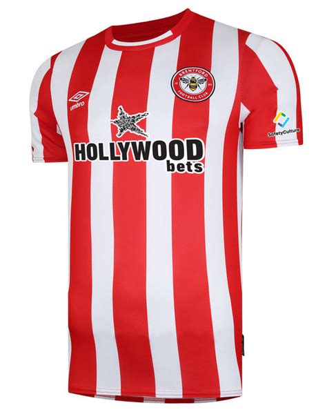 Umbro Mens Official Licensed Product - Adult Brentford FC 21/23 Home ...