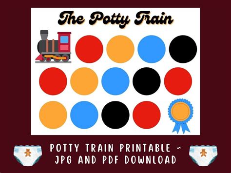 Potty Train Printable - Etsy