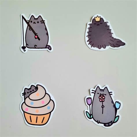 Pusheen the Cat Stickers (assorted), Hobbies & Toys, Toys & Games on Carousell