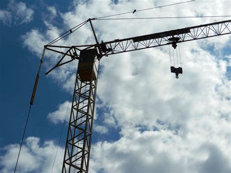 Lifting hook on a construction crane free image download