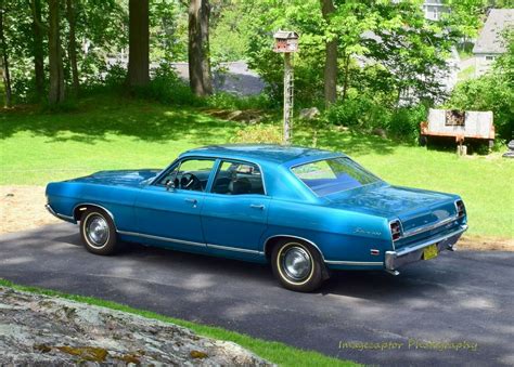 1969 FORD FAIRLANE (Blue 4Door) POSTER 24 X 36 INCH SWEET! - Home Décor