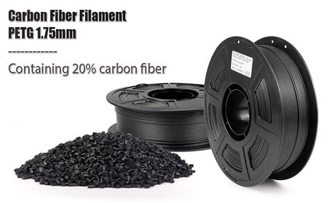 IEMAI Carbon Fiber PETG Filament 1.75mm, Wear-Resistant & Heat ...