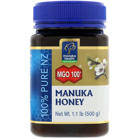 Manuka Health, Manuka Honey, MGO 100+, 1.1 lb (500 g) - iHerb.com