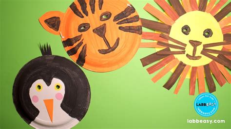 Paper Plate Animal Masks For Kids - YouTube