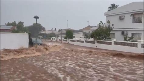 Spain: Warnings in place as torrential rain leads to major floods | World News | Sky News