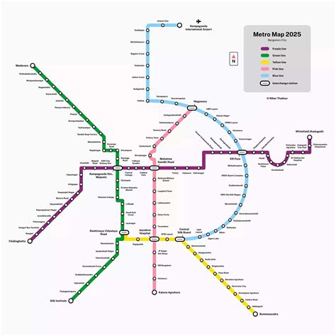 Namma Metro Purple Line Route Map