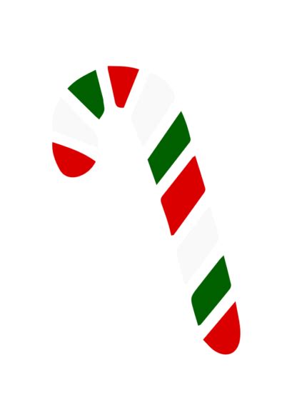 Christmas Candy Cane Clipart Free SVG File - SVG Heart