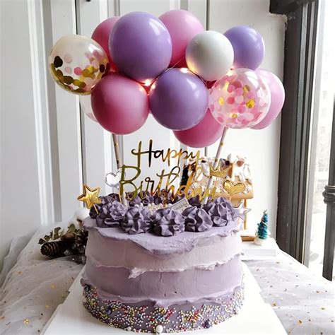 Buy Balloon Birthday Cake Topper Mini Balloon Garland Cake Topper ...