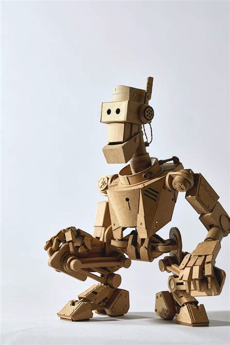 Intricate Cardboard Robots Feature LED Lights and Moveable Limbs