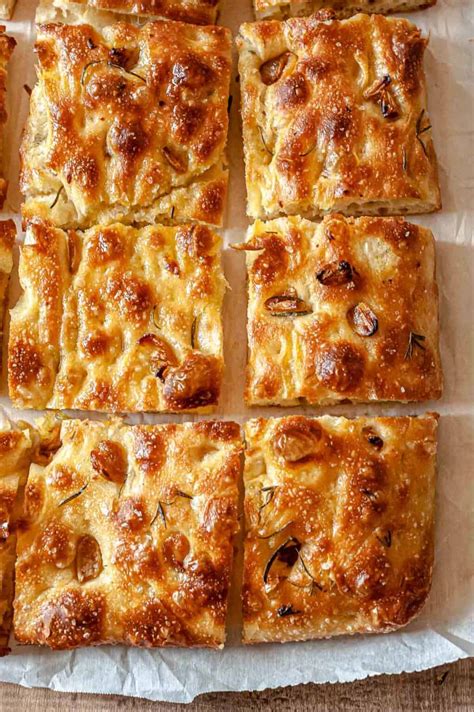 Roasted Garlic and Rosemary Focaccia The Mediterranean Dish