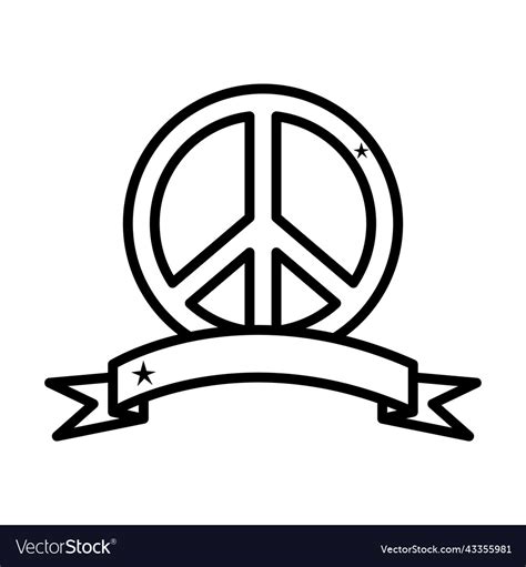 Peace symbol design Royalty Free Vector Image - VectorStock