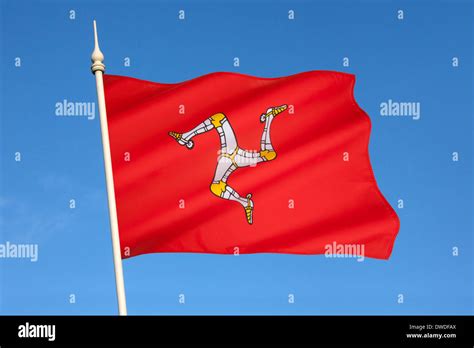 The flag of the Isle of Man Stock Photo - Alamy