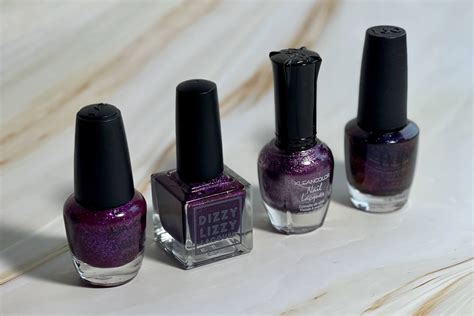 Dark Purple Nails With Glitter — Lots of Lacquer