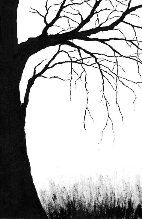 Spooky Tree Drawing at GetDrawings | Free download