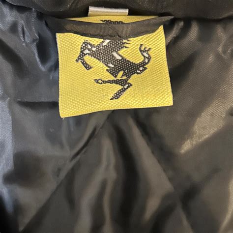 Vintage Racer Ferrari Jacket -BLACK -SMALL WORN ONCE - Depop