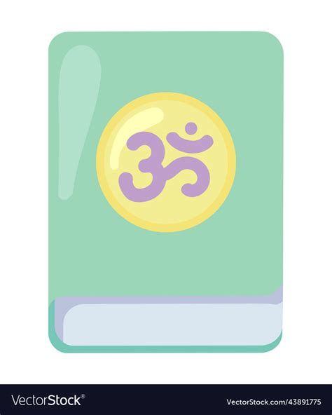 Vedas hinduism holy book Royalty Free Vector Image