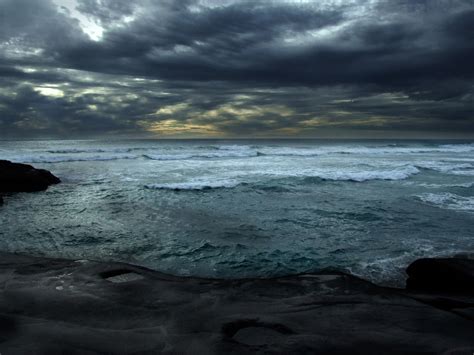 Dark Ocean Water Wallpaper - Cold Ocean At Night (#2185886) - HD ...