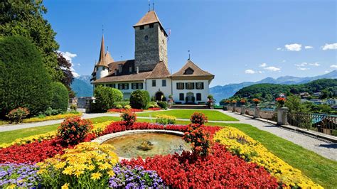 Spiez Castle in Switzerland | Spiez, City wallpaper, Switzerland cities