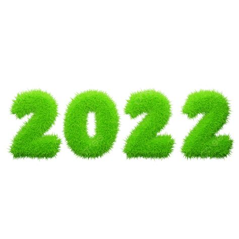 Text Effect White Transparent, 2022 Text Design Grass Effect, 2022, 2022 Design, 2022 Text PNG ...