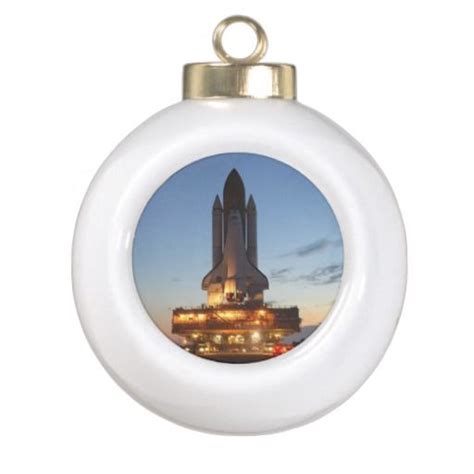 Space Shuttle Discovery Launch NASA Ceramic Ball Christmas Ornament ...