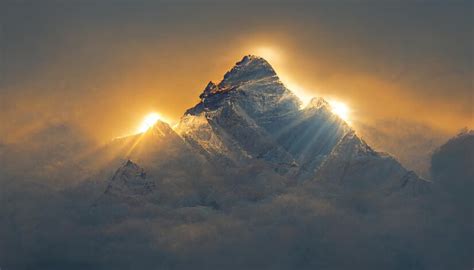 Premium Photo | Stunning mount everest at sunrise