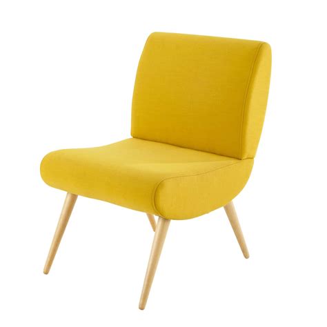 Met de gele kleur van deze kleine, vintage fauteuil brengt u de zon in uw woonkamer. Deze ...