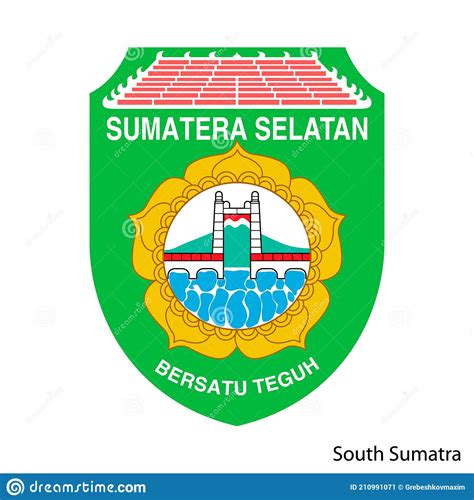 South Sumatra Blank Outline Map Set Cartoon Vector | CartoonDealer.com #113581801