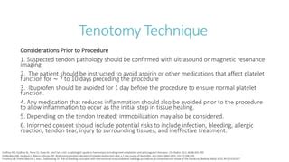 Ultrasound-Guided Percutaneous Tenotomy | PPT