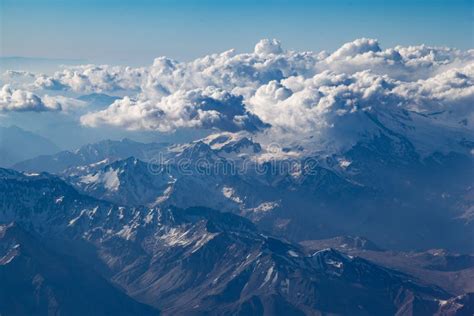 Andes Mountains (Cordillera De Los Andes) Viewed from an Airplane ...