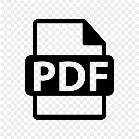 PDF File Document Black Icon PNG | Citypng