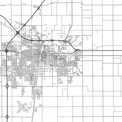 Urbana, Illinois - Area Map - Light | HEBSTREITS Sketches | Area map ...