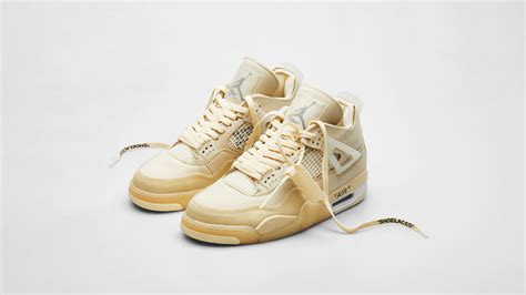 Off White x Air Jordan 4 Retro (Sail & Muslin) | END. Launches