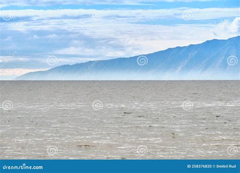 Barguzin Bay and the Mountains of the Holy Nose Peninsula of Lake Baikal in the Republic of ...