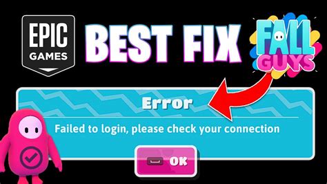 Fall Guys ERROR Failed To LOGIN Please Check Your Connection FIX (Easy ...