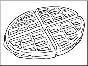 Waffles Clipart Black And White