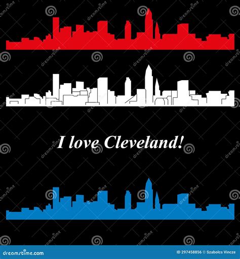 Cleveland, Ohio stock illustration. Illustration of label - 297458856