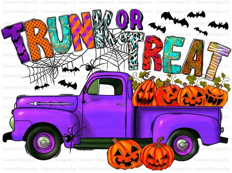 Trunk or Treat Png Trick or Treat Sublimation Png Truck Png - Etsy Finland