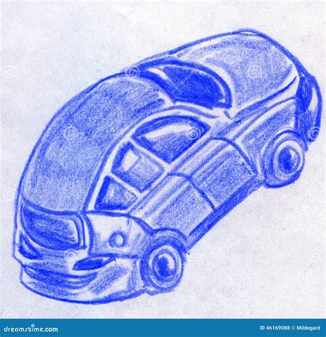 Toy car sketch stock illustration. Illustration of sketch - 46169088