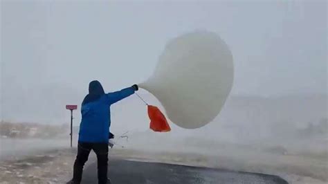 Tough to Launch a Weather Balloon in 63-mph Winds | The Weather Channel