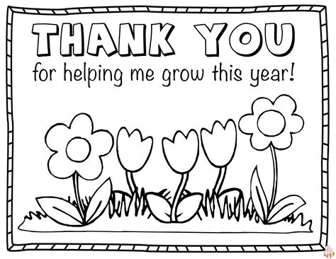 Free Printable Thank You Coloring Pages | GBcoloring