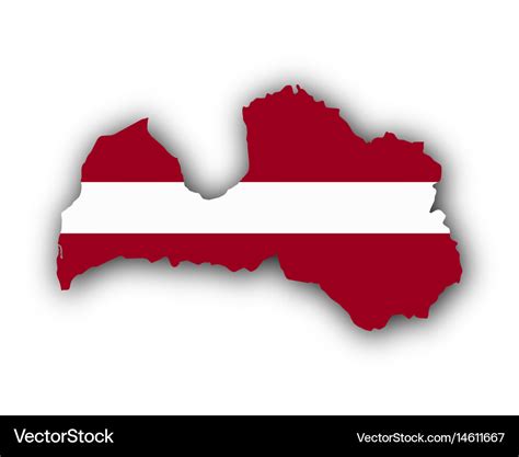 Map and flag latvia Royalty Free Vector Image - VectorStock