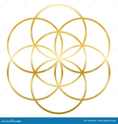 Seed Of Life, Sacred Geometry, Flower Of Life, Metatrons Cube Colorful Gradient Light Logo ...