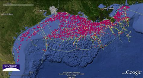 Gulf Oil Rig Locations Map