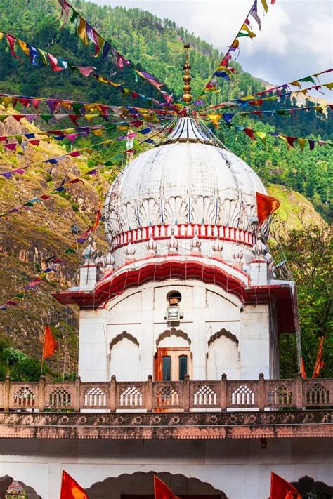 Gurudwara Shri Manikaran Sahib, India Stock Image - Image of scenery ...