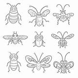 Coloring Pages Insects Kids Sketch Page sketch template